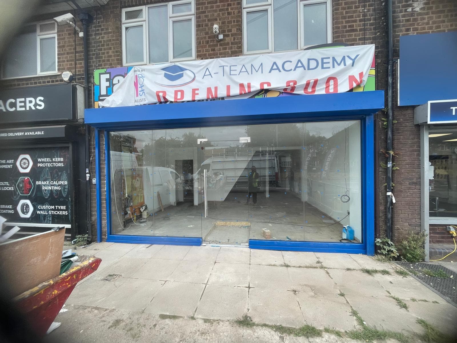 Floor-to-ceiling glass shopfront for commercial retail unit